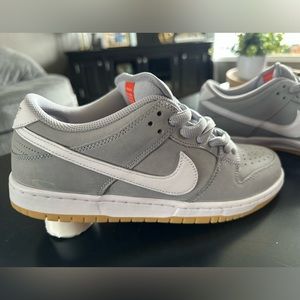 NEW! Dunk Low Pro ISO SB “ Wolf Grey Gum” Size US 8.5 Men GOAT Certified